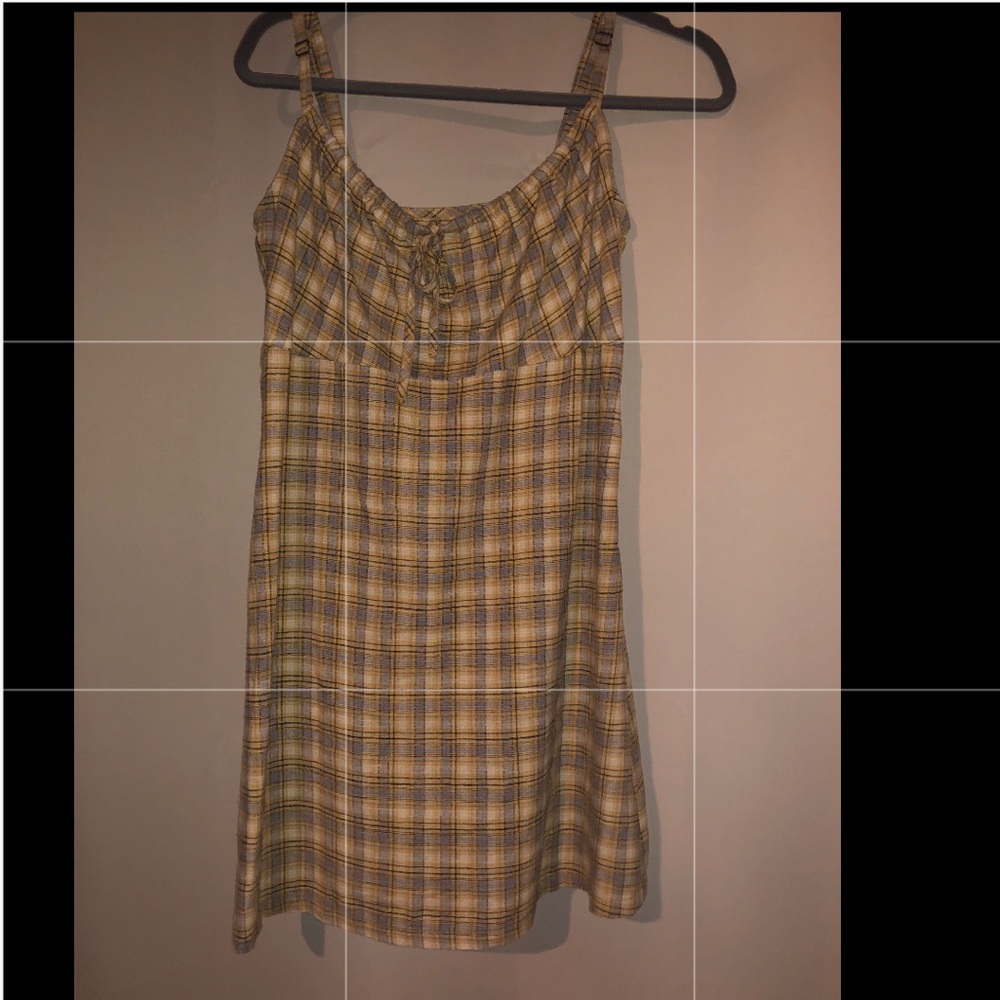 Plaid yellow dress
